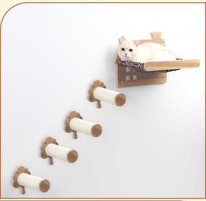 Muebles para gatos <span class=keywords><strong>DIY</strong></span>, marco de escalada para colgar en la pared, columna de agarre, hamaca, escalera, juguete de pommel para habitación - Product Image 5