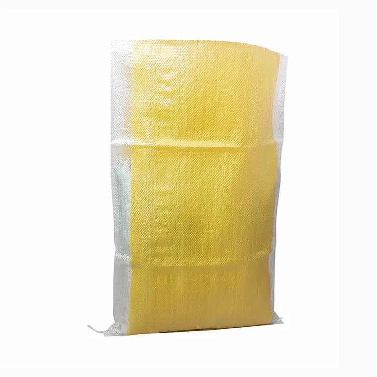 Embalagem plástica de tecido de polipropileno 5kg 25kg 50kg Saco liso tecido de grãos de ráfia milho soja amendoim Pp