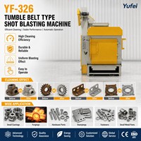 Machine de sablage à bande rotative Q326 pour fixations ferroviaires, engrenages, pompes, plaques de rail, ressorts, détartrage et élimination de la rouille, avec moteur