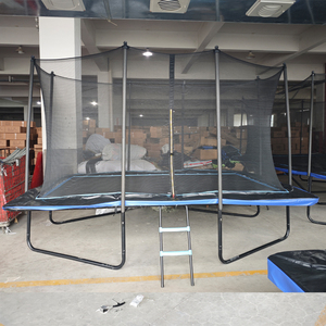 Ngoài trời lớn vườn sử dụng vuông trẻ em nhảy giường tập thể dục <span class=keywords><strong>Trampoline</strong></span> với Net - Product Image 4