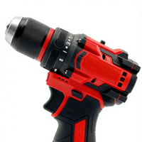 Perceuse électrique sans fil 16,8 V, mini perceuse à main sans balais avec lumière LED intégrée
