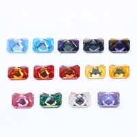 Pierres de Moissanite en vrac de différentes couleurs 1ct 2ct 3ct Vert Rose Blanc Bleu Taille Radiant Pierres précieuses en Moissanite