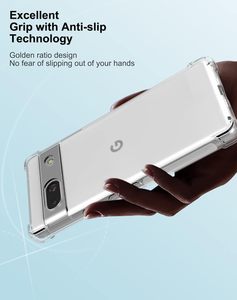Étui de téléphone portable en TPU antichoc avec design fin et robuste, poignée de téléphone pour Google <span class=keywords><strong>Pixel</strong></span> 6 Pro 10A - Product Image 5