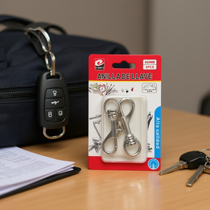 Anelli Portachiavi in Metallo di Alta Qualità, 66mm, 2 Pezzi - Product Image 2