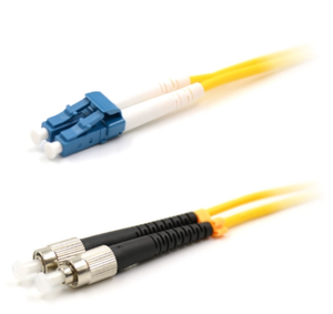 Câble <span class=keywords><strong>Fibre</strong></span> <span class=keywords><strong>Optique</strong></span> FC UPC Vers LC UPC Duplex Jumper 3mm G657A1 OS2 Jaune LSZH PVC - Product Image 2