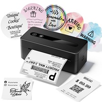 Imprimante thermique portable mini 203 dpi pour étiquettes adhésives, imprimante de codes-barres pour téléphone portable, expédition, bureau et entrepôt