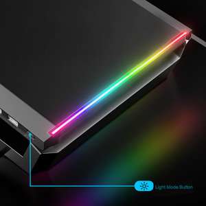 Nhà văn phòng Máy tính để bàn có thể gập lại chơi game đèn máy tính RGB <span class=keywords><strong>Monitor</strong></span> Riser đứng với USB Hub và ngăn kéo - Product Image 3