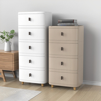 Armoire de rangement pour vêtements en plastique, personnalisable, durable, avec grands tiroirs pour enfants