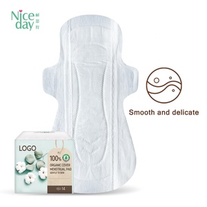 Serviette hygiénique ultra-fine 100% coton biologique avec protection anti-fuites pour flux abondant - Product Image 4
