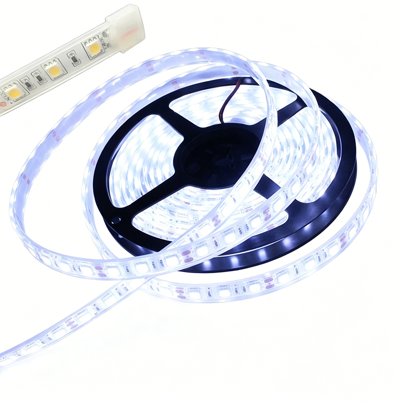 High Lum 24V SMD5050 30 LEDs/m 2-Year Warranty Led Strip Lighting Aluminum Alloy Channel IP67 Cool White 6500K for Landscape Bar