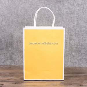 Recycled Eco-Friendly Kraft Paper Food Packaging Takeaway Bag for Supermarket Biodegradable Shopping Business Paper Bag Handle - Product Image 2