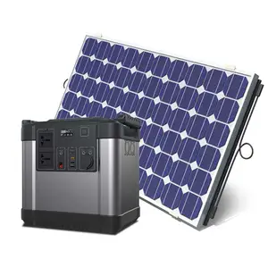 Gerador solar exterior das centrais elétricas do gerador solar do Portable 110v 220v 1000W 5000W 2000W da bateria do ODM do OEM para o uso home