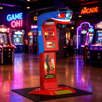 Machine de jeu de boxe Dragon Punch à monnayeur, machine d'arcade de boxe pour test de force avec affichage du score pour centre de jeux