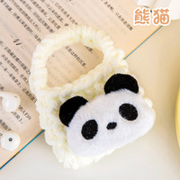 Monedero de Felpa con Diseño de Animal de Dibujos Animados, Tejido Transpirable, Mini Bolsa Portátil para Guardar Auriculares y Cables, para Chicas Lindas