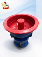 Machine de polissage vibratoire Longyanxing LYH-Z30 30L avec cuve de finition 3D et revêtement en PU pour l'ébavurage et le chanfreinage des pièces métalliques CE