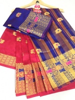 Nouvelles tenues de mariage indiennes en soie Banarasi multicolores, style moderne, dernières créations de designers, avec pièce de chemisier, prix bas, vente en gros