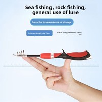 Canne à pêche télescopique mini Luer à action rapide pour bateau et surf, en EVA et fibre de verre renforcée, 1,2m-1,6m