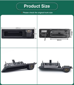 Cámara HD AHD 1080P para Manija de Maletero con Vista Trasera de Vehículo para BMW 3 <span class=keywords><strong>5</strong></span> X1 X3 X4 X5 F10 F11 F25 F30 F31 E60 E61 E90 E91 E92 E93 - Product Image 3