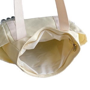 Bolsa de Mano Reutilizable Ecológica con Cierre de Cremallera, Forro de Lona EVA Compuesta, Resistente, para Compras, Viajes y Almacenamiento de Alimentos - Product Image 1
