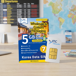 Tarjeta ESIM de Viaje 5G de Corea al por Mayor, 7 Días de Datos Ilimitados, SK Telecom, Tarjetas Físicas y ESIM 3 en 1 con Empaque Personalizado para Revendedores - Product Image 3