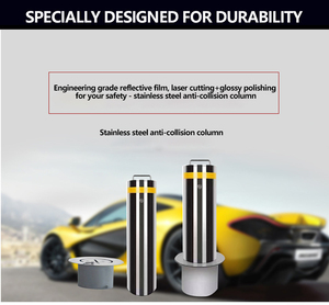 Isolamento di sicurezza stradale personalizzato 3mm 5mm di spessore in acciaio inox Anti-collisione ispessito barriera rimovibile dissuasore - Product Image 5