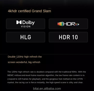 Televisor LED Inteligente LCD 4K HDR Original de 120Hz con Pantalla Grande <span class=keywords><strong>RED</strong></span>+MI Max de 86 Pulgadas, 2GB+32GB, Cortex A73*4 - Product Image 3