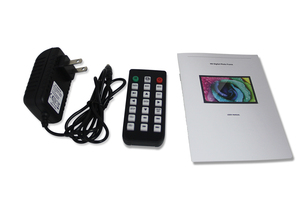 7 inch Acrylic Khung ảnh kỹ thuật số điều khiển từ xa 800x480 màn hình LED MP4/AVI video MP3 âm thanh hiển thị cho quảng cáo - Product Image 3