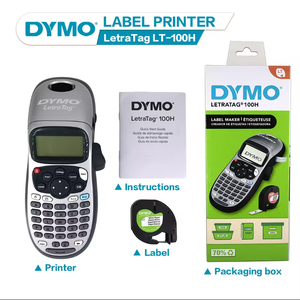 Impresora de Etiquetas Original Dymo Letratag <span class=keywords><strong>LT</strong></span> <span class=keywords><strong>100H</strong></span> con Teclado en Inglés y Árabe, Fabricante de Etiquetas, Equipo de Fibra Óptica - Product Image 2
