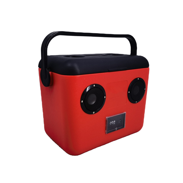 15L Insulated Cooler Box with Bluetooth Speakers, Portable Ice Chest for Outdoor Camping, Tailgate Party and Pool Day