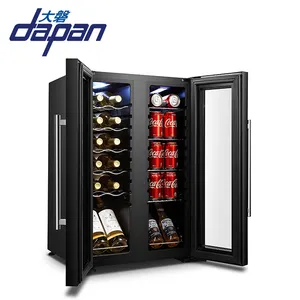 Cam kapi dijital dokunmatik ekran buzdolabı, dometik mini şarap ve bira dolabı