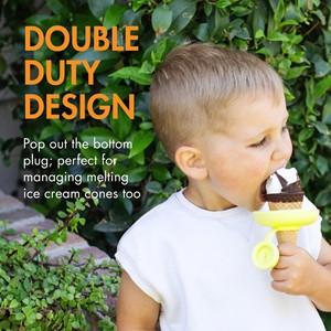 Youyixuan Support de sucette anti-fuite pour enfants avec bouchon en caoutchouc – L'accessoire indispensable pour manger la crème glacée sans salir les mains – Numéro de modèle - Product Image 5