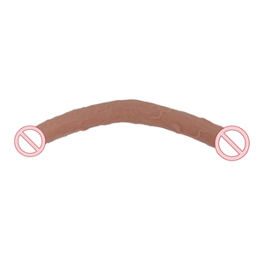 Juguete sexual para adultos, consolador de doble cabeza enorme realista, tapón Anal para clítoris femenino, masajeador estimulador <span class=keywords><strong>Sexy</strong></span> para mujeres - Product Image 1