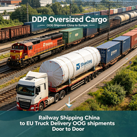 Expédition ferroviaire DDP OOG Chine vers Royaume-Uni, France, Pologne, Allemagne, Italie, Espagne, Pays-Bas, agent maritime, livraison par camion