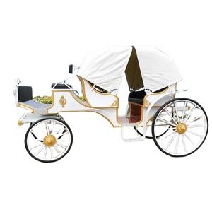 Carruaje de caballos blancos para turismo Transporte especial a la venta - Product Image 5