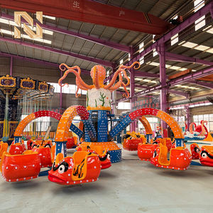 Manège de fête foraine Fly Polyp Octopus, manège rotatif géant en forme de pieuvre pour parc d'attractions, vente - Product Image 6