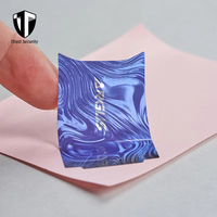 Étiquette holographique personnalisée imperméable avec paillettes, autocollant anti-contrefaçon, impression d'autocollants en vinyle de qualité cosmétique et vente en gros