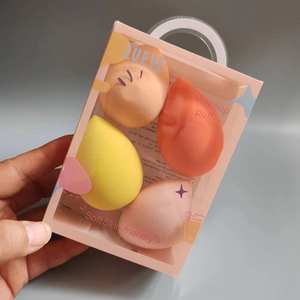 YRX C014 venta al por mayor caja de regalo embalaje maquillaje huevo conjunto burbuja agua se convierte en gran polvo Puff maquillaje licuadora belleza esponja - Product Image 2