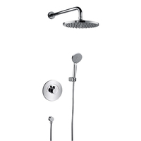 Vente chaude Salle De Bains Robinet De Douche In-mur En Laiton Mitigeur De Douche Thermostatique Robinet De Douche Pour Hôtel