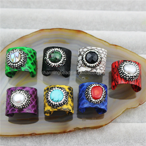 CH-JCR0086 Wholesale <strong>Turquoise</strong> Cigar <strong>Ring</strong> ,gold Plated <strong>Turquoise</strong> <strong>Ring</strong>,fashion Metal Pave <strong>Turquoise</strong> Stone <strong>Ring</strong> Jewelry - Product Image 3