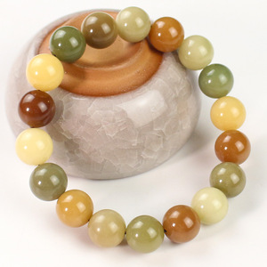 Bodhi Root <b>Bracelet</b> Candy Color 11mm Single Loop Unisex Couple New Chinese Style Multi Gem Hand Polished - Product Image 3