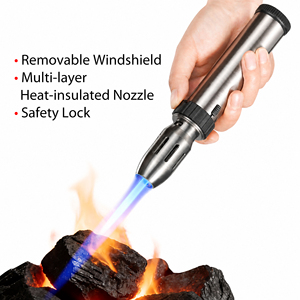 <span class=keywords><strong>Chalumeau</strong></span> professionnel portable alimenté par <span class=keywords><strong>tuyau</strong></span>, torche multi-gaz à flamme réglable, torche au gaz butane pour allumage extérieur en alpinisme - Product Image 2