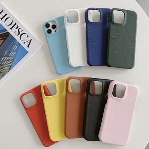 Coque de téléphone portable, accessoire en faux cuir PU lichee bble, couverture complète, pour iPhone 12 <span class=keywords><strong>pro</strong></span>, prêt à transporter, livraison gratuite - Product Image 4