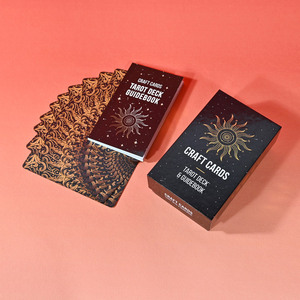 <span class=keywords><strong>Jeu</strong></span> de cartes de tarot personnalisées durables, motif artistique vintage personnalisé, papier cartonné 350 g/m² avec guide pour <span class=keywords><strong>jeu</strong></span> de divination - Product Image 3