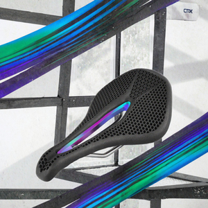 Selle de vélo simple et souple imprimée en 3D, rembourrage en nid d'abeille, creux au centre, légère, respirante, pour vélo de route - Product Image 3