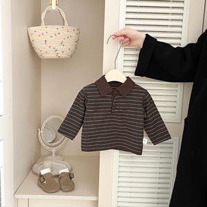 Kaos Bayi Musim Semi Katun Tipis Kaos Anak Serbaguna Lengan Pendek Gaya Korea Kaos Dalaman Bayi - Product Image 2