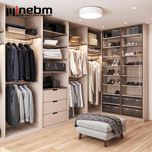 Hot Sale Modern Bedroom Armoire Wood Wardrobe with <strong>Big</strong> <strong>Closet</strong> Organizer Drawer - Product Image 3