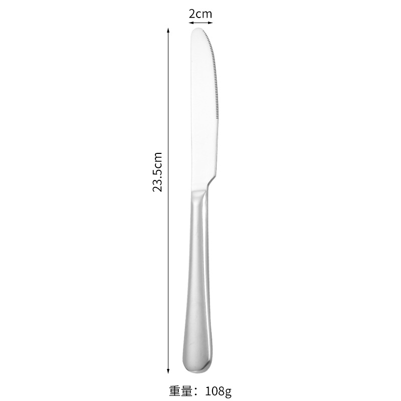 couteau de table en argent