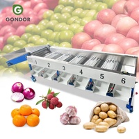 Industriële sorteermachine voor jujubes, tomaten, uien, citrusvruchten, groenten en droge producten.