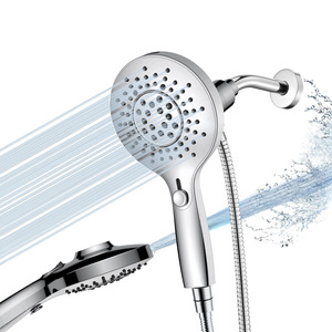 Soffione <span class=keywords><strong>doccia</strong></span> portatile in ABS di alta qualità con 3 modalità di spruzzo, aggancio magnetico, tubo da 60 pollici, Power Flush per case a bassa pressione - Product Image 6