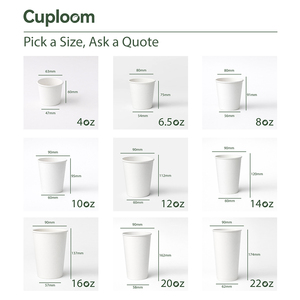 Bicchieri di Carta Biodegradabili Personalizzati all'Ingrosso, 8oz-32oz Bicchieri da Caffè Usa e Getta a Doppia Parete per Caffetterie Ristoranti <span class=keywords><strong>HORECA</strong></span> - Product Image 4